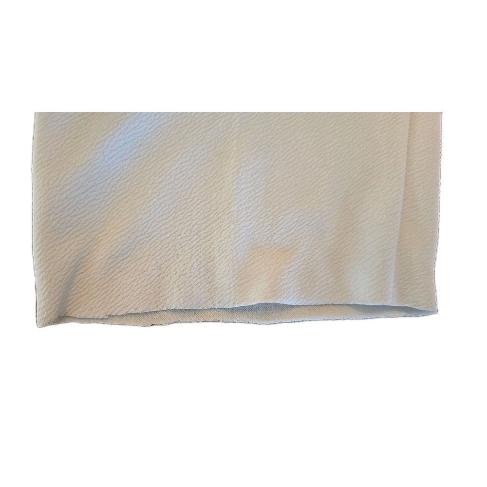 Monteau Los Angeles Sleeveles Jumpsuit Women SZ S White Pockets Zip Work 2 Play - Picture 8 of 12